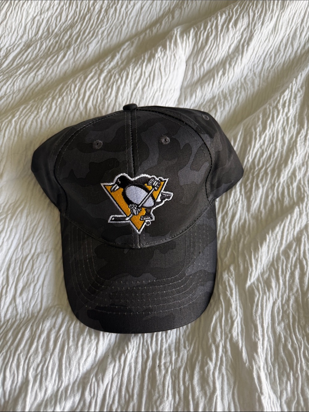Pittsburgh Penguins Black Camo Baseball Cap